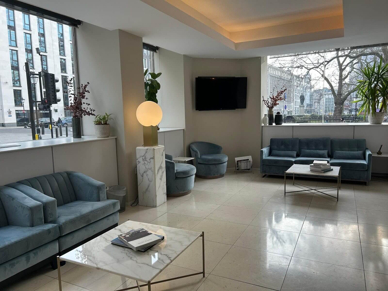 View of the reception area for Keith Levett's office buidling